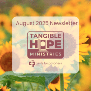 Aug 2025 Newsletter announcement on sunflower background